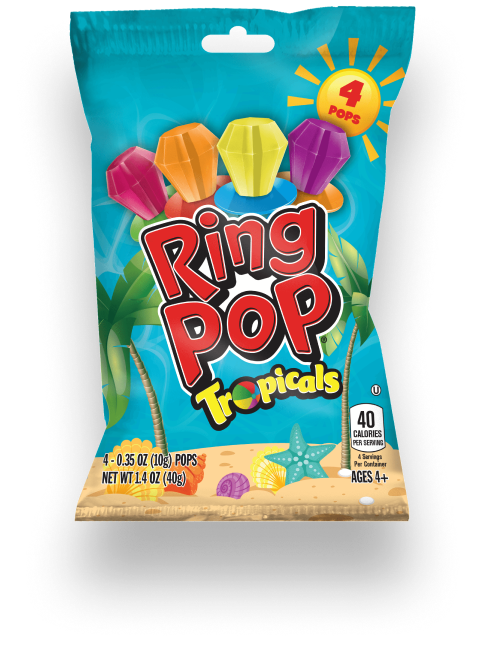 Ring Pop® Tropicals 4CT Bag
